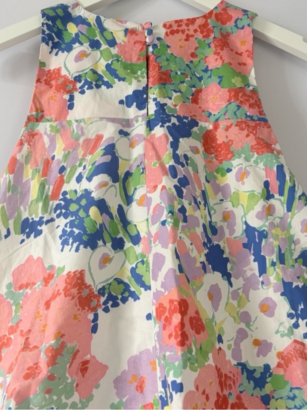 NWT Anthropologie Maeve Sleeveless Double Bubble-Hem Cotton poplin Mini Dress, M - Picture 9 of 13
